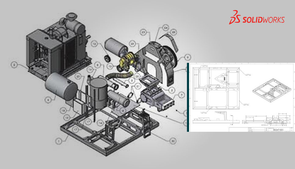 3D Assembly Drawing for Waterblasting Equipment